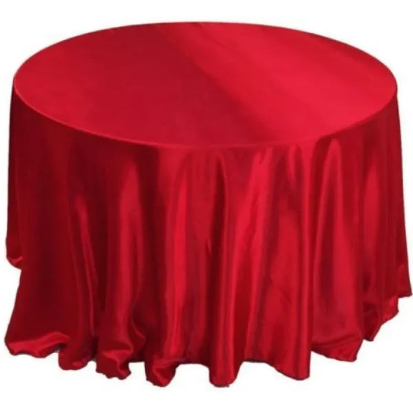 Fashion Tablecloth Market 132" Inch Round Satin Tablecloth 21 Colors Table Cover Wedding Banquet Catering"