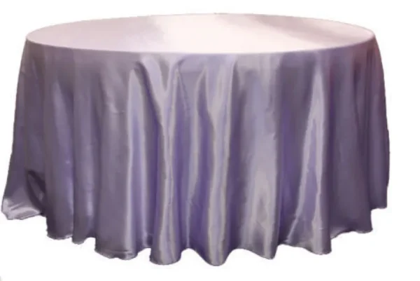 Fashion Tablecloth Market 132" Inch Round Satin Tablecloth 21 Colors Table Cover Wedding Banquet Catering"