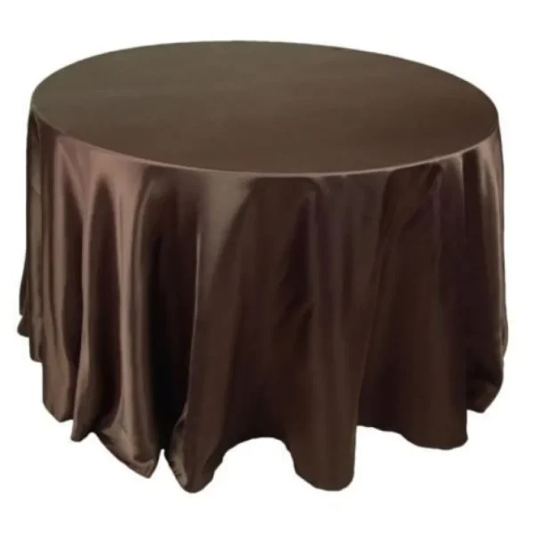 Fashion Tablecloth Market 132" Inch Round Satin Tablecloth 21 Colors Table Cover Wedding Banquet Catering"