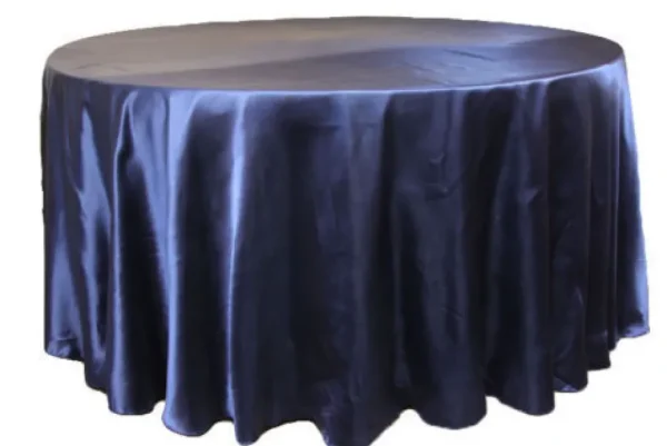 Fashion Tablecloth Market 132" Inch Round Satin Tablecloth 21 Colors Table Cover Wedding Banquet Catering"