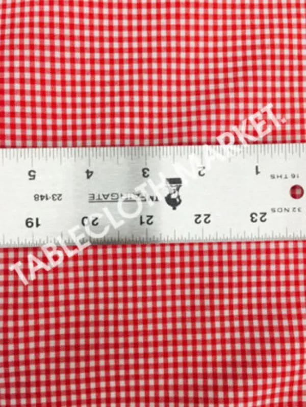 Discount Tablecloth Market MINI CHECKERED GINGHAM POLYESTER FABRIC BY YARD 60" INCH PICNIC 6 Colors