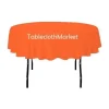 Clearance Tablecloth Market 5 Pack 90" Inch Round Polyester Tablecloth 24 Colors Table Cover Wedding Banquet"