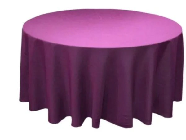 New Tablecloth Market 10 Pack 120" Inch Round Polyester Tablecloth 24 Color Table Cover Wedding Party