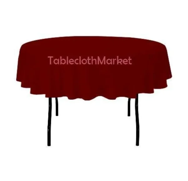 Hot Tablecloth Market 12 Pack 70" Inch round Polyester Tablecloth 24 COLOR Table Cover Wedding Banquet"
