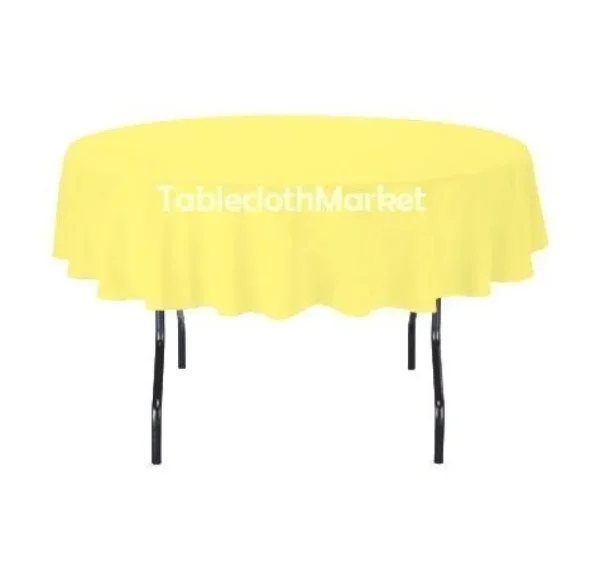 Best Tablecloth Market 10 Pack 72" Inch Round Polyester Tablecloth 24 Color Table Cover Wedding Banquet"