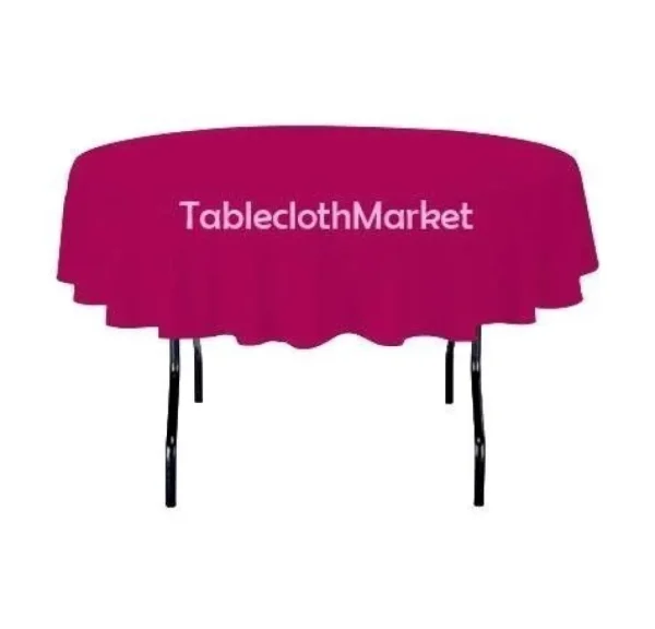 Online Tablecloth Market 12 Pack 90" Inch Round Polyester Tablecloth 24 Color Table Cover Wedding Event"