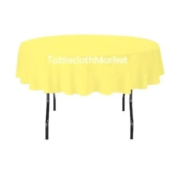 Outlet Tablecloth Market 10 Pack 90" Inch Round Polyester Tablecloth 24 Color Table Cover Wedding Banquet"