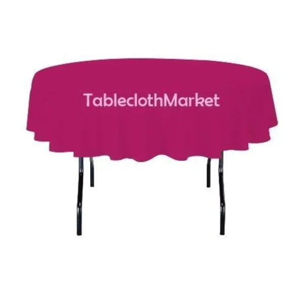 Clearance Tablecloth Market 10 Pack 60" Inch Round Polyester Tablecloth 24 Color Table Cover Wedding Event"