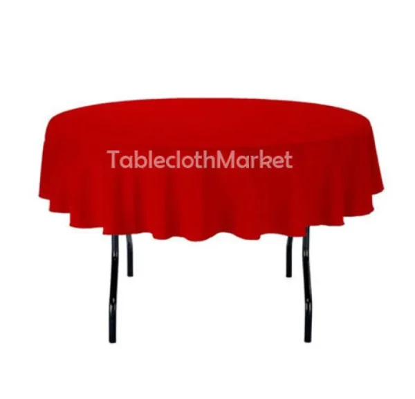 Hot Tablecloth Market 12 Pack 108" Inch Round Polyester Tablecloth 24 Color Table Cover Wedding Party"