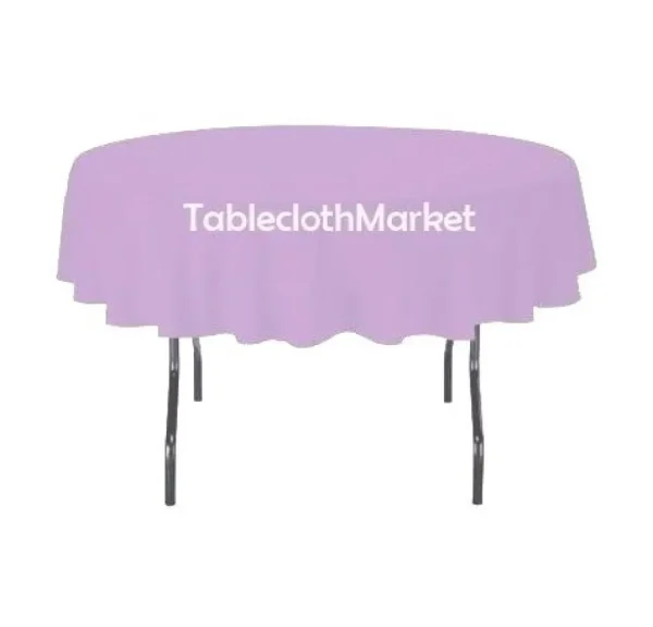 Discount Tablecloth Market 24 Pack 90" Inch Round Polyester Tablecloth 24 Color Table Cover Wedding Event"