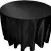 Clearance Tablecloth Market 5 Pack 132" Inch Round Satin Tablecloth 21 Colors Table Cover Wedding Banquet"