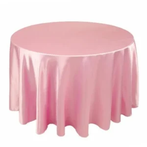 Clearance Tablecloth Market 30 Pack 132" Inch round Satin Tablecloth 21 COLORS Table Cover Wedding Banquet"