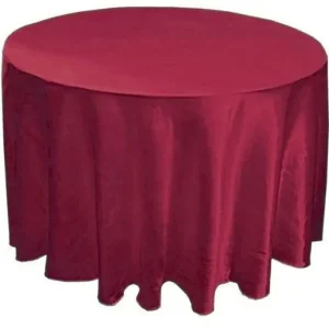 Fashion Tablecloth Market 20 Pack 132" Inch Round Satin Tablecloth 21 Colors Table Cover Wedding Banquet"