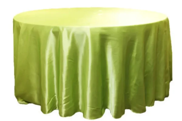 Clearance Tablecloth Market 15 Pack 132" Inch Round Satin Tablecloth 21 Colors Table Cover Wedding Banquet"