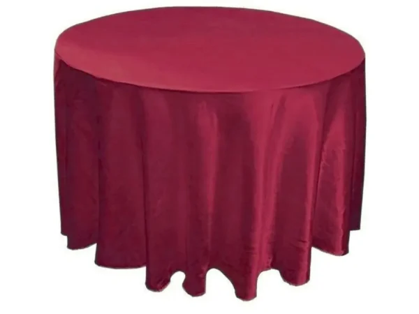 Hot Tablecloth Market 5 Pack 120" Inch Round Satin Tablecloth 21 Colors Table Cover Wedding Banquet"