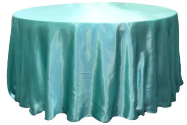 Hot Tablecloth Market 15 Pack 120" Inch Round Satin Tablecloth 21 Colors Table Cover Wedding Banquet"