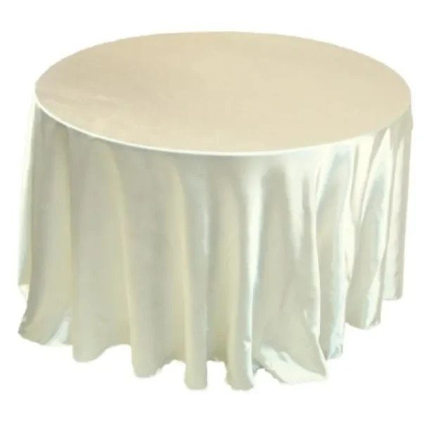 Online Tablecloth Market 24 Pack 132" Inch Round Satin Tablecloth 21 Colors Table Cover Wedding Banquet"