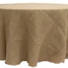 New Tablecloth Market 10 Pack 90" ROUND Natural BURLAP TABLECLOTH Table Cover Wedding Party Catering"