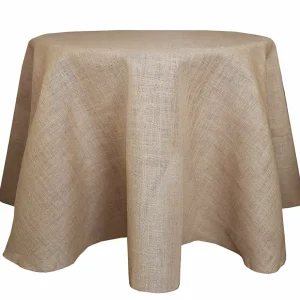 New Tablecloth Market 10 Pack 108" ROUND Natural BURLAP TABLECLOTH Table Cover Wedding Party Catering"