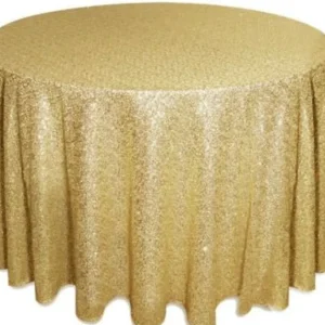 Sale Tablecloth Market 5 pack 120" Round Sequin Sparkly Design Shiny Tablecloth Table Cover 4 COLORS"