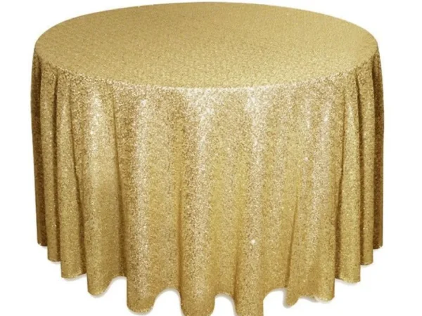 Sale Tablecloth Market 5 pack 120" Round Sequin Sparkly Design Shiny Tablecloth Table Cover 4 COLORS"