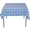 Online Tablecloth Market 15 Pack 54" X 54" Square Overlay Checkered Tablecloth 100% Polyester Restaurant"