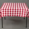 Clearance Tablecloth Market 12 pack 54" x 54" Square Overlay checkered Tablecloth 100% polyester Restaurant"