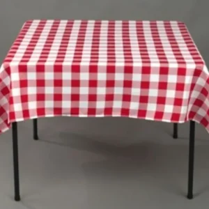 Outlet Tablecloth Market 10 pack 54" x 54" Square Overlay checkered Tablecloth 100% polyester Restaurant"