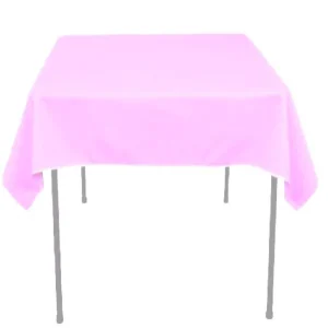 Discount Tablecloth Market 25 pack 54" x 54" Square Overlay Tablecloth 100% polyester Wholesale Wedding"