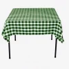 Clearance Tablecloth Market 25 pack 54" x 54" Square Overlay checkered Tablecloth100% polyester Restaurant"