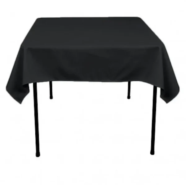 Discount Tablecloth Market 10 Pack 54" X 54" Square Overlay Tablecloth 100% Polyester Wholesale Wedding"