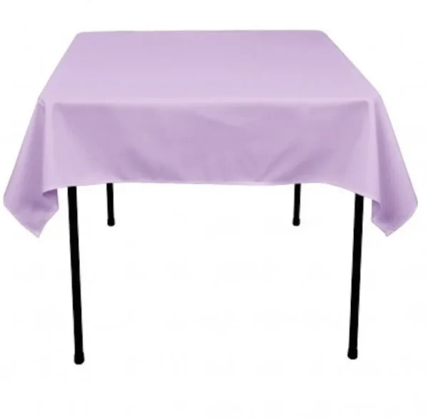 Clearance Tablecloth Market 45 pack 54" x 54" Square Overlay Tablecloth 100% polyester Wholesale Wedding"