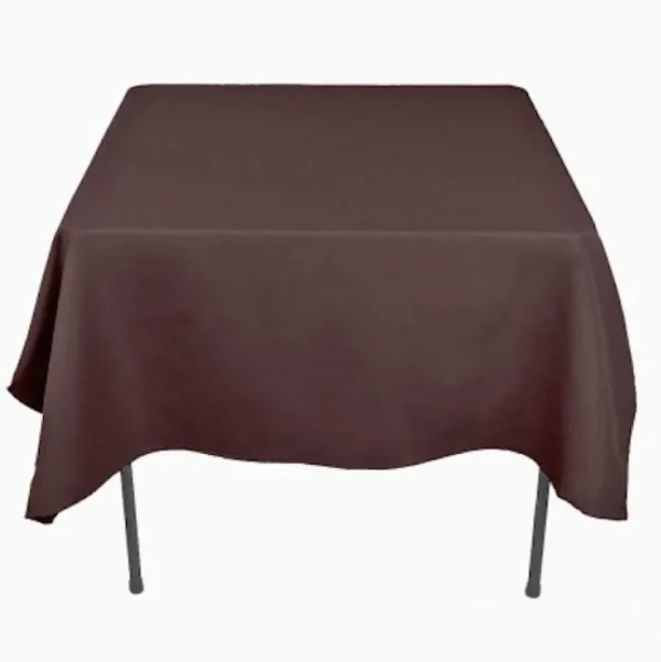 Clearance Tablecloth Market 45 pack 54" x 54" Square Overlay Tablecloth 100% polyester Wholesale Wedding"