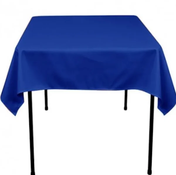 Discount Tablecloth Market 50 pack 54" x 54" Square Overlay Tablecloth 100% polyester Wholesale Wedding"