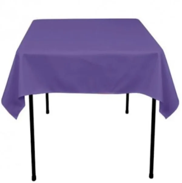 Discount Tablecloth Market 25 pack 54" x 54" Square Overlay Tablecloth 100% polyester Wholesale Wedding"