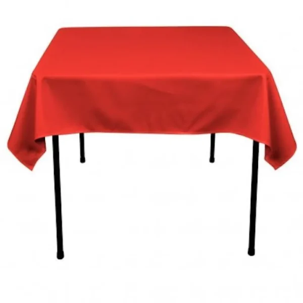 Discount Tablecloth Market 25 pack 54" x 54" Square Overlay Tablecloth 100% polyester Wholesale Wedding"