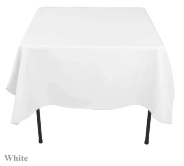 Sale Tablecloth Market 5 Pack 54" X 54" Square Overlay Tablecloth 100% Polyester Wholesale Wedding