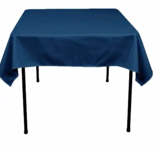 Discount Tablecloth Market 10 Pack 54" X 54" Square Overlay Tablecloth 100% Polyester Wholesale Wedding"