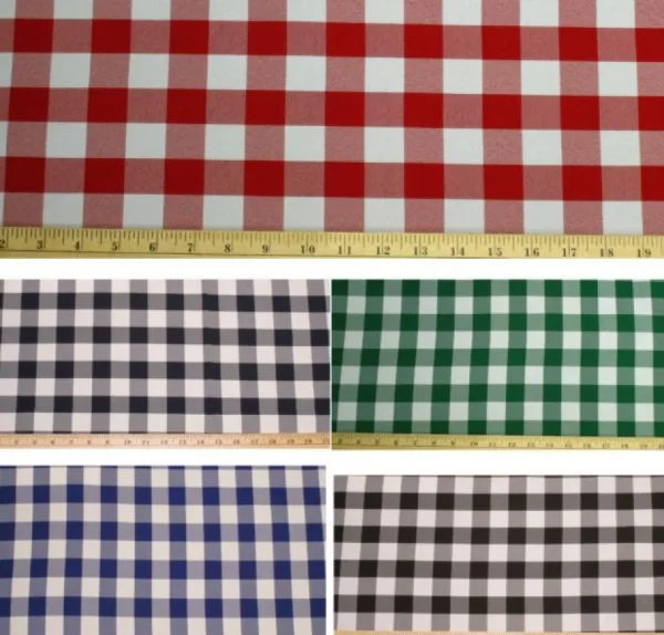 Online Tablecloth Market 15 Pack 54" X 54" Square Overlay Checkered Tablecloth 100% Polyester Restaurant"
