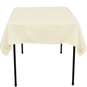 Online Tablecloth Market 50 pack 60"x 60" Square Overlay Tablecloth 100% polyester Wholesale Wedding"