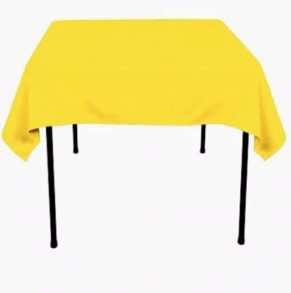 New Tablecloth Market 5 pack 60"x 60" Square Overlay Tablecloth 100% polyester Wholesale Wedding"
