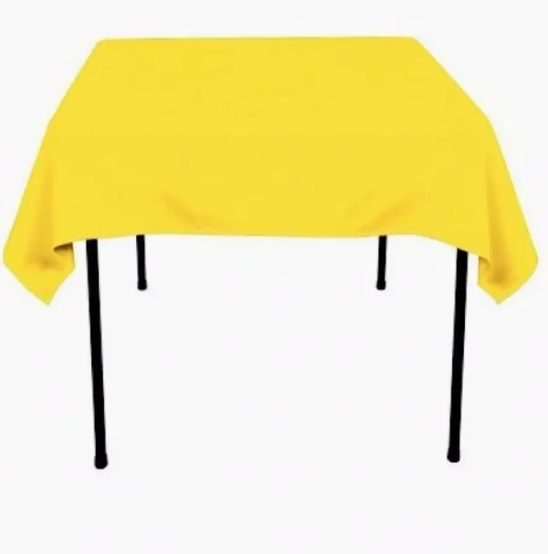 Clearance Tablecloth Market 40 Pack 60"x 60" Square Overlay Tablecloth 100% Polyester Wholesale Wedding"