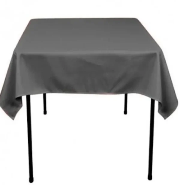 Discount Tablecloth Market 25 pack 60"x 60" Square Overlay Tablecloth 100% polyester Wholesale Wedding"