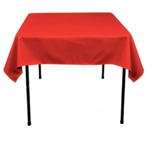 New Tablecloth Market 5 pack 60"x 60" Square Overlay Tablecloth 100% polyester Wholesale Wedding"