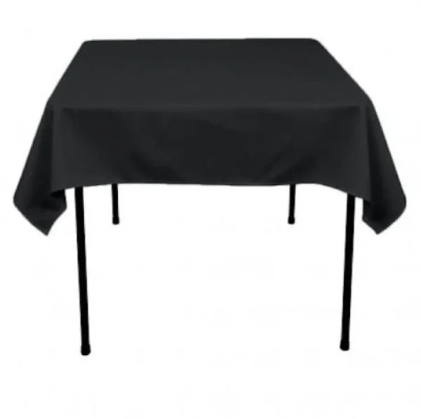 New Tablecloth Market 5 pack 60"x 60" Square Overlay Tablecloth 100% polyester Wholesale Wedding"