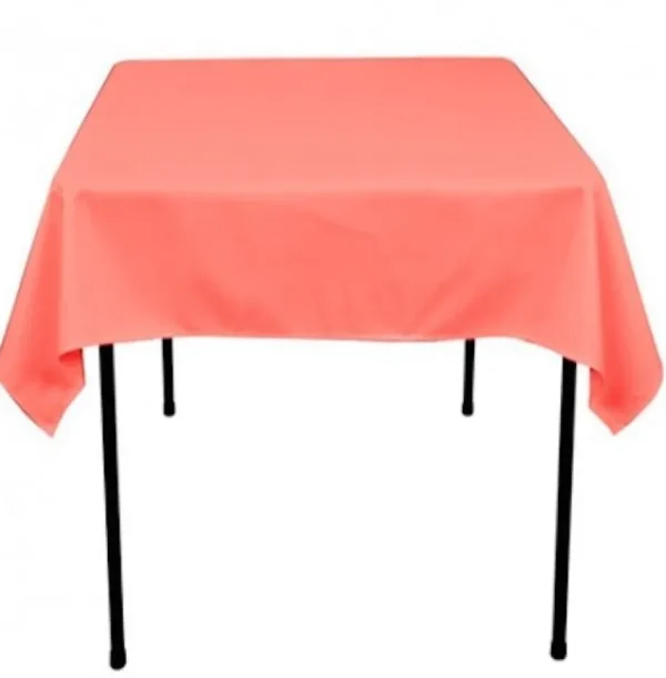 New Tablecloth Market 5 pack 60"x 60" Square Overlay Tablecloth 100% polyester Wholesale Wedding"