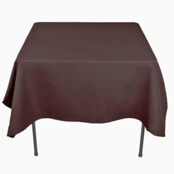 Hot Tablecloth Market 15 pack 60"x 60" Square Overlay Tablecloth 100% polyester Wholesale Wedding"