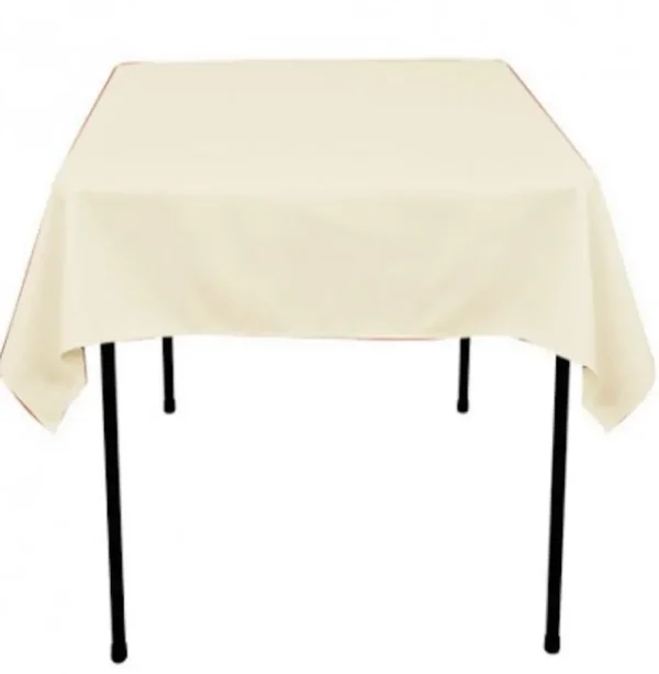 Clearance Tablecloth Market 40 Pack 60"x 60" Square Overlay Tablecloth 100% Polyester Wholesale Wedding"