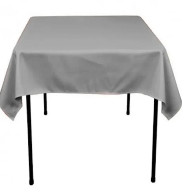 New Tablecloth Market 5 pack 60"x 60" Square Overlay Tablecloth 100% polyester Wholesale Wedding"