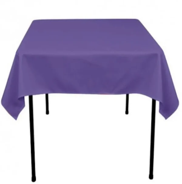 Clearance Tablecloth Market 40 Pack 60"x 60" Square Overlay Tablecloth 100% Polyester Wholesale Wedding"